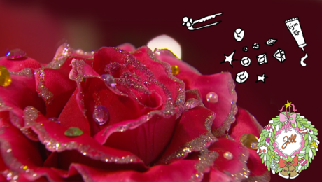 Glitterbloem-corsage