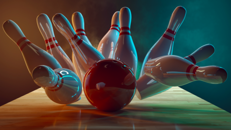 De veer en de bowlingbal