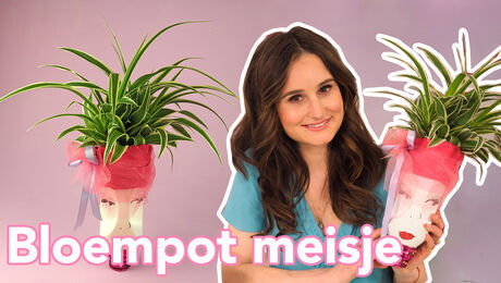 Bloempot meisje