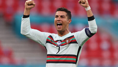 Ronaldo pakt nieuw record tijdens Portugal-Hongarije
