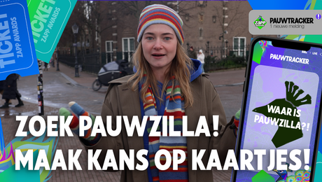 Zoek Pauwzilla & maak kans op kaartjes voor de Zapp Awards! 